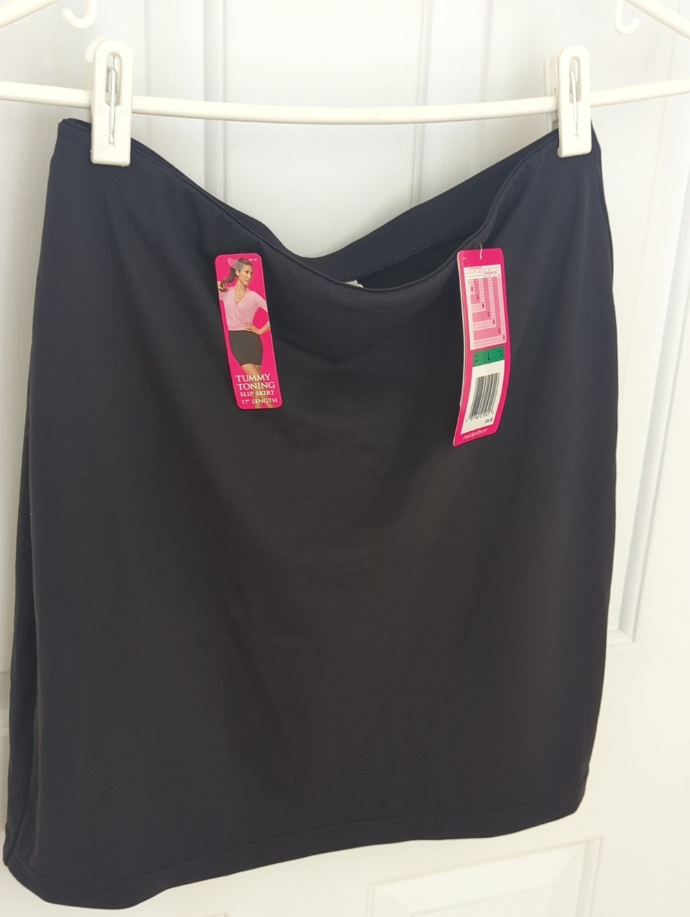 Flexees Black Tummy-Toning Pencil Skirt with Tags